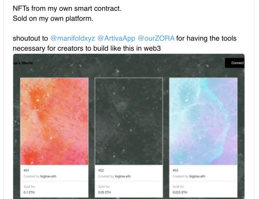 
      三分钟学会如何用Artiva构建自己的NFT平台