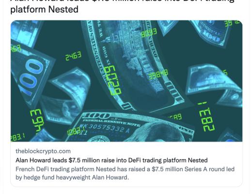 
      Nested：为大众化社交 DeFi 立命Nested：DeFi + 社交变现让 DeFi 走入大众实现方式Nested 通证经济团队、顾问与投资人结语