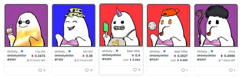 
      Gh0stly Gh0sts：穿行7条公链之间的NFT幽灵