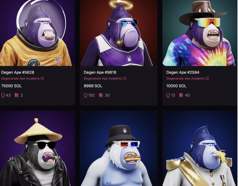 
      盘点10个Solana蓝筹NFT项目：DeGods、Portals和SMB等