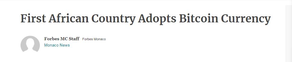 
      金色前哨｜第二个采用比特币作为法定货币的国家诞生