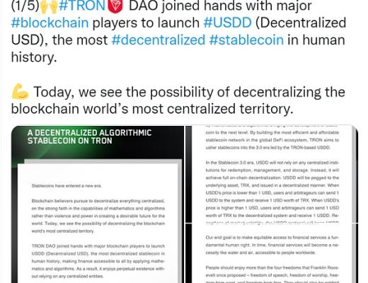 
      UST接连“脱锚”  算法稳定币「新贵」USDD何以逆势走稳？