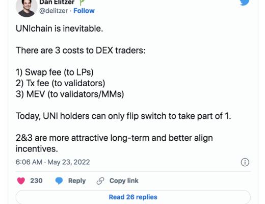 
      从 MEV 和价值捕获的角度 谈 Uniswap 转向 UNIchain 的必然性