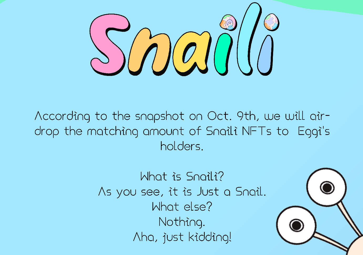 
      黑马出圈  解读Eggi新空投Snaili