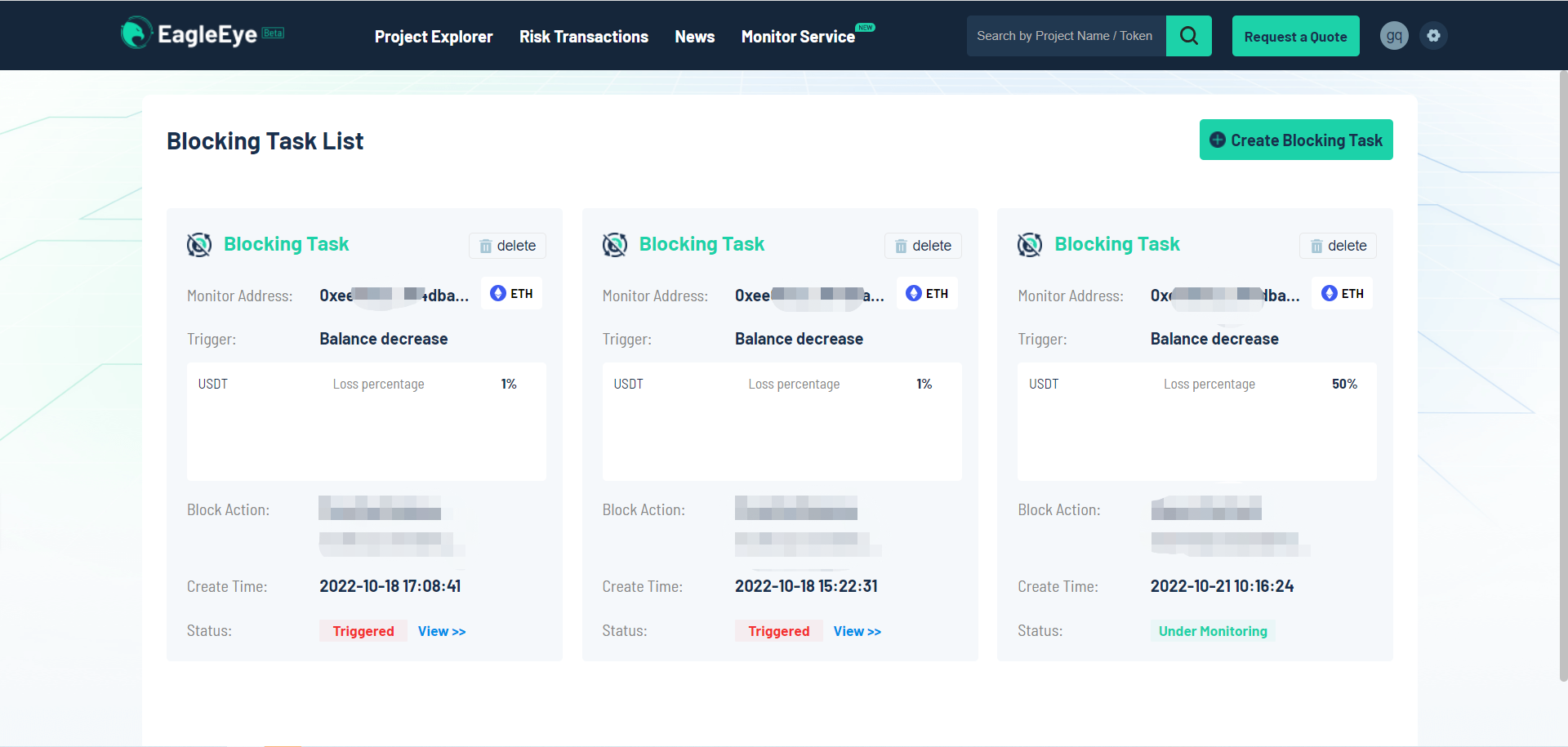 
      失序的区块链  Beosin EagleEye攻击阻断功能 让你的资产更安全