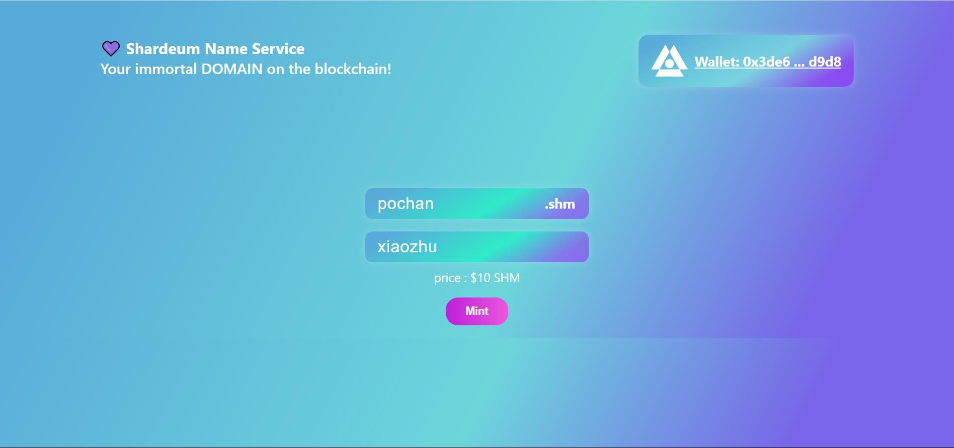 
      明星公链明牌空投 Shardeum生态项目Shardian Boss NFT测试网交互教程
