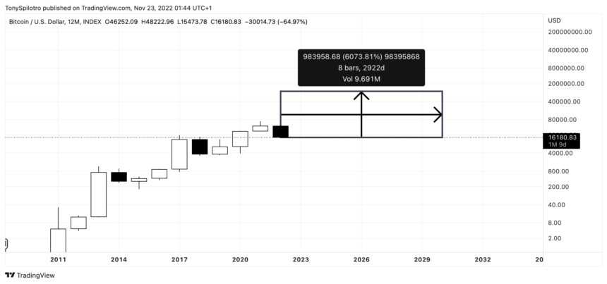 
      到 2030 年比特币将达到 100 万美元