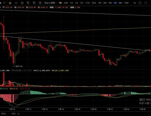 
      11.28上方阻力较强多次试探未破  横盘调整结束延续下跌