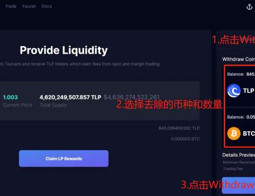 Tsunami Finance测试网交互教程