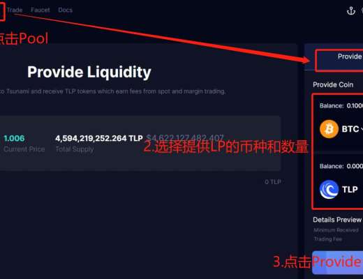 Tsunami Finance测试网交互教程