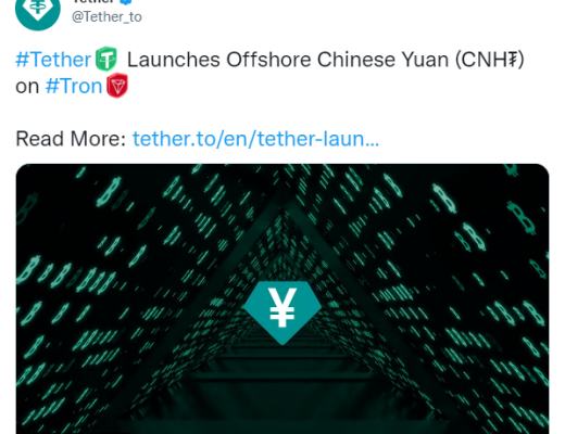 
      Tether在Tron公链上发行锚定人民币的稳定币是什么？超级大利好？对币圈有何影响？
