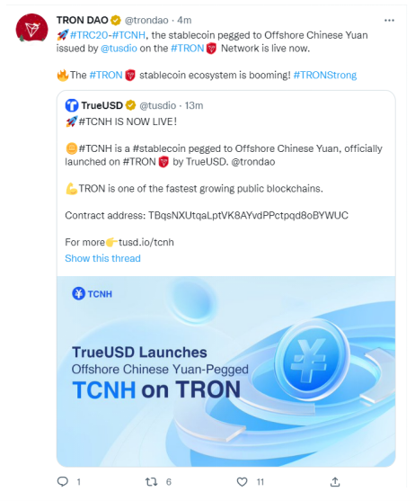 
      波场TRON即将上线稳定币TCNH 稳定币生态发展将再迎里程碑