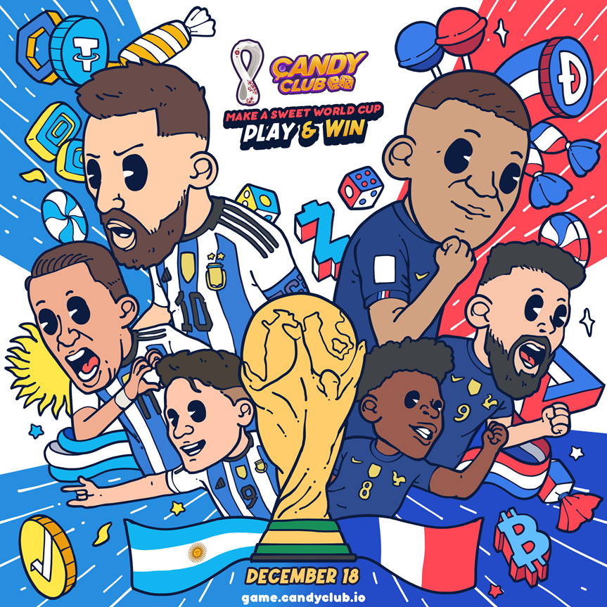 
      2022世界杯冠军出炉,Candy Club冠军竞猜你猜对了吗？