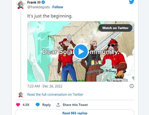 
      Solana 近两年来首次跌破 10 美元