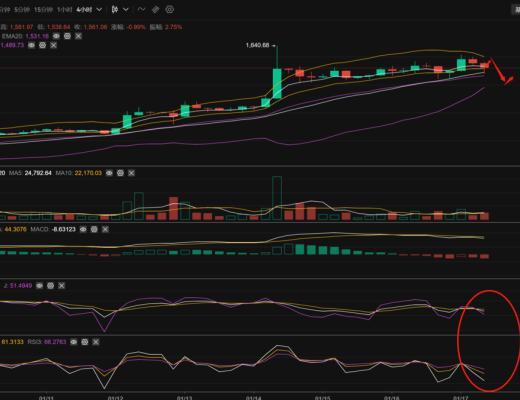 
      长路说币：1.17以太坊行情分析及操作策略推送