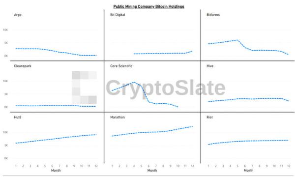 
      2022 年的 BTC 矿机持有量