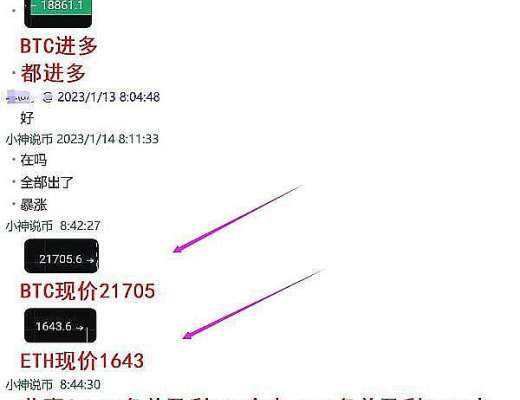 小神说币:太牛逼了 BTC多单盈利2844个点 ETH多单盈利226个点