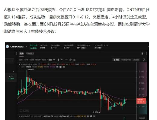 
      对标 AGIX 、各大资深大V 推荐的 CNTM 上方空间究竟在哪？