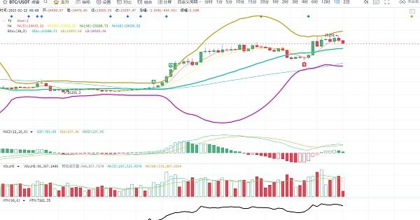 币圈赵老哥:2.22比特币行情分析 市场调整疲态 多头并不乐观