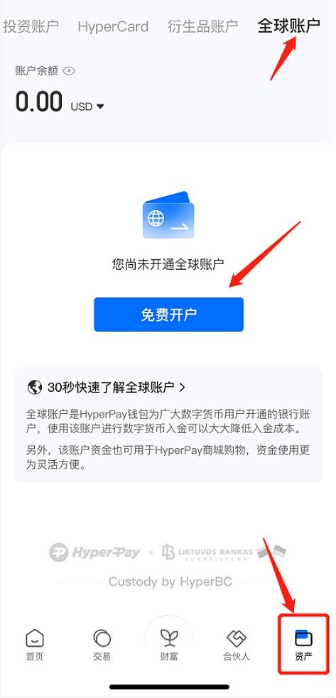 
      一文了解HyperPay全球账户