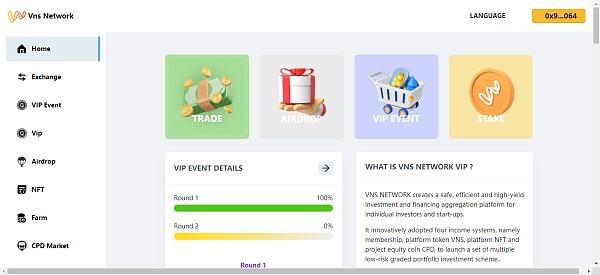 
      VNS Network 区块链聚合器平台 项目发射、质押、空头、DAO治理