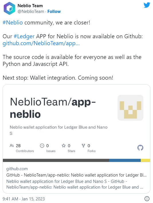 
      Neblio2023年1月-2月项目总结