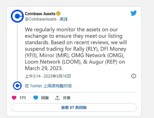 
      Coinbase下架6种山寨币  价格暴跌