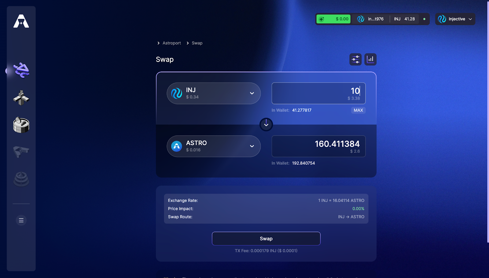 
      Astroport 主网上线 Injective