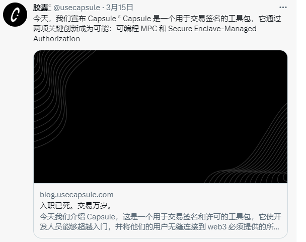 
      Capsule：无需权衡的交易