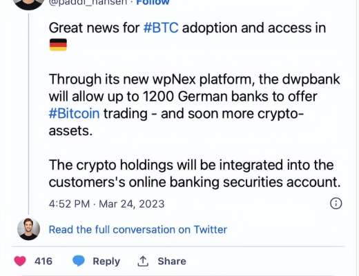 
      比特币的有前途的发展巨型德国银行引爆炸弹这是详细信息wpNex 推出后，MLP Banking AG 和 DZ Bank 迅速采取行动加密货币世界的重要发展