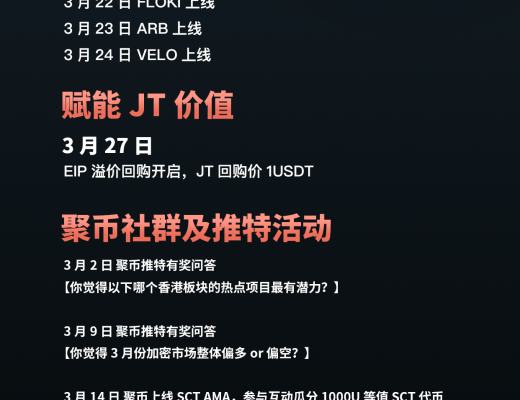 
      聚币Jubi 2013年3月大事记|积极布局香港合规  聚焦Web3前沿和香港概念币项目